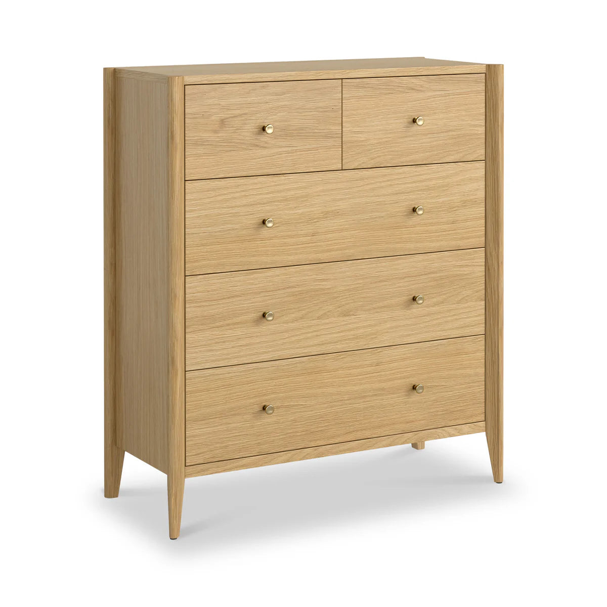 Paris Oak 2 Over 3 Drawer Chest