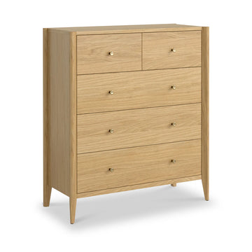Paris Oak 2 Over 3 Drawer Chest
