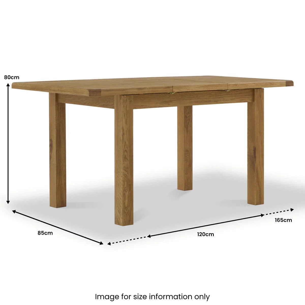 Compact Extending Tables Burford Oak Compact Extending Dining Table | Blythe Living