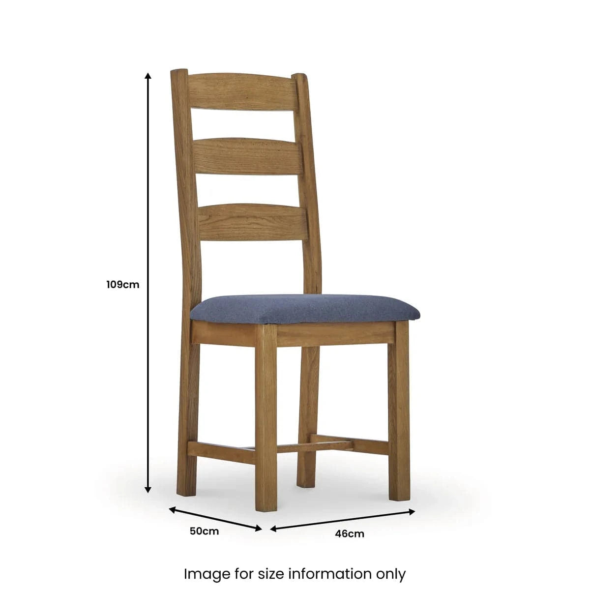 Burford Oak Ladder Dining Chair - Blythe Living