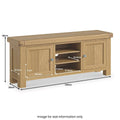 Normandy Oak 140cm Wide TV Unit - Blythe Living