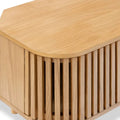 Soho Oak Slatted Corner TV Unit - Blythe Living