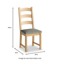 Normandy Oak Grey Dining Chair - Blythe Living