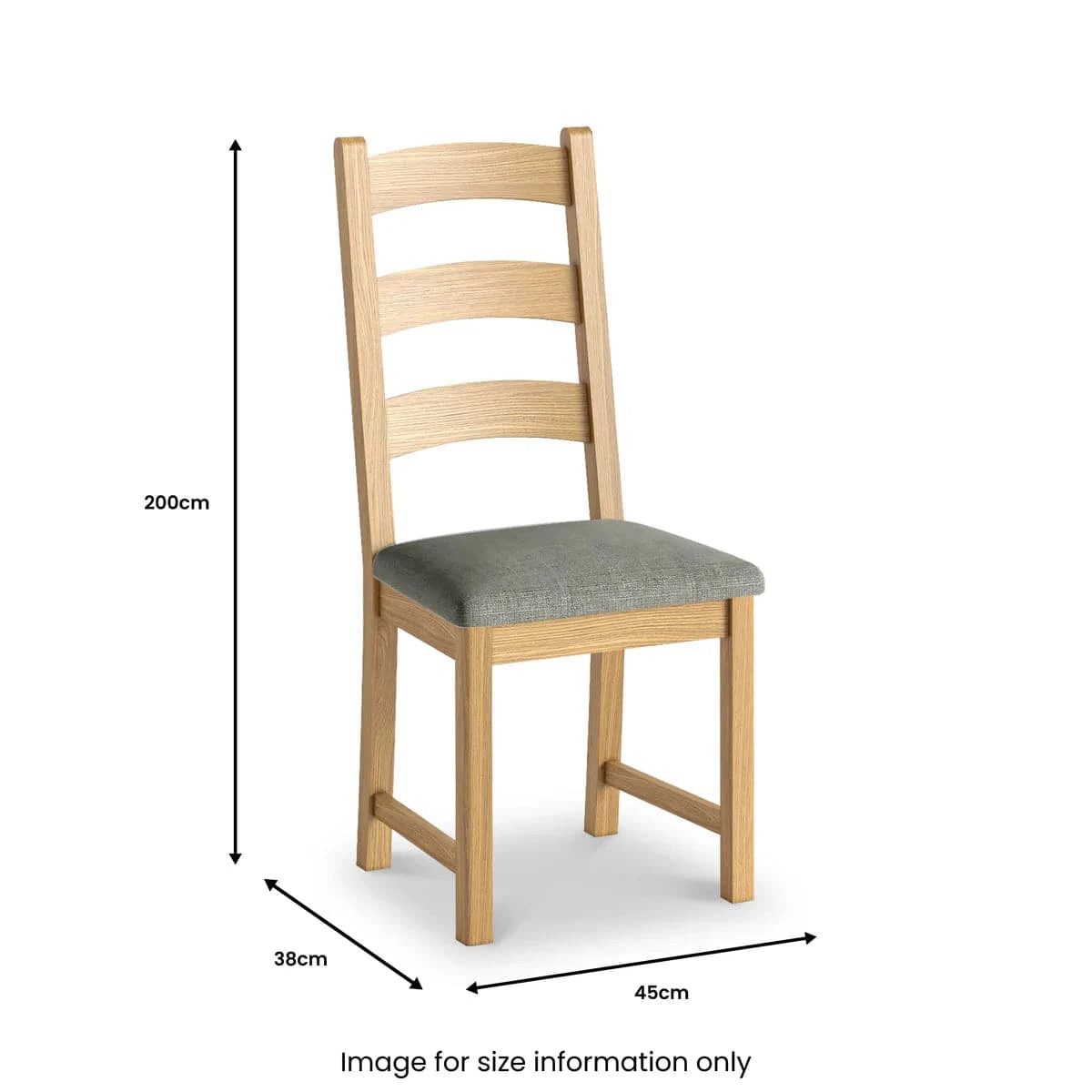 Normandy Oak Grey Dining Chair - Blythe Living