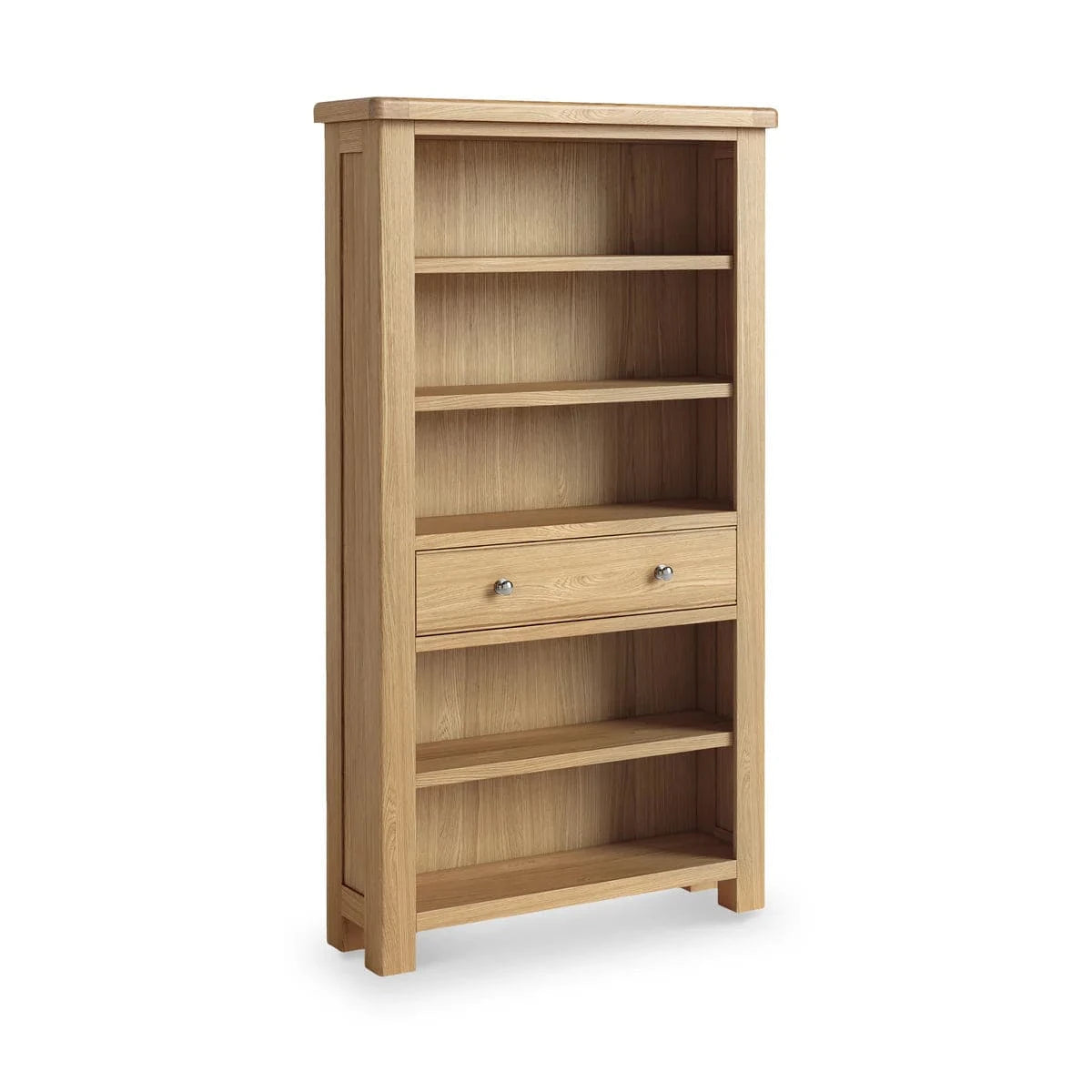 Normandy Oak 5 Shelf Large Bookcase - Blythe Living