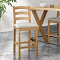 Normandy Oak Beige Bar Stool - Blythe Living