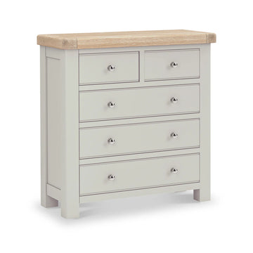 Salcombe 2 Over 3 Chest of Drawers - Stone Grey