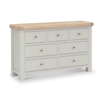 Salcombe 3 Over 4 Chest of Drawers - Stone Grey