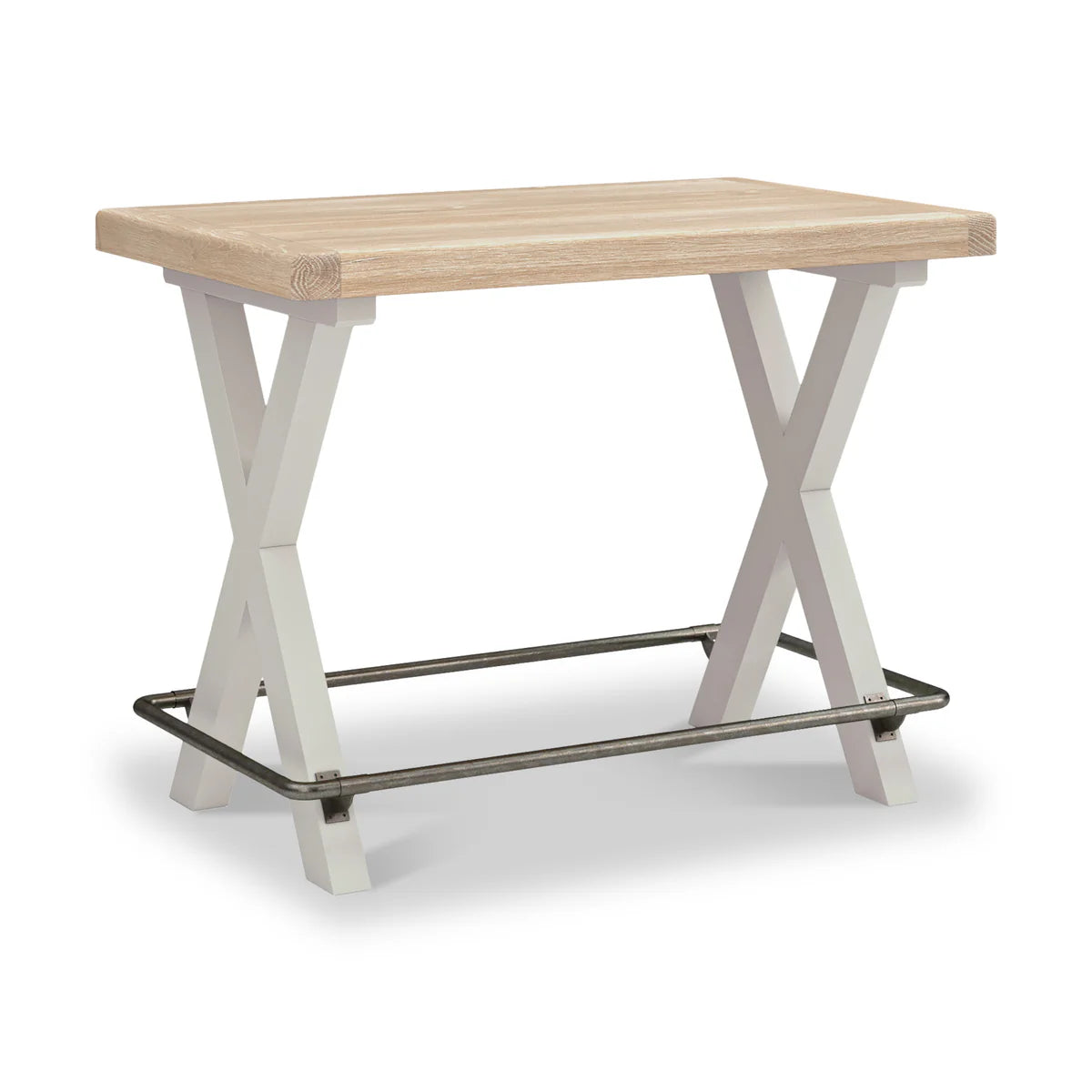 Salcombe 130cm Bar Table - Stone Grey
