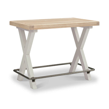 Salcombe 130cm Bar Table - Stone Grey