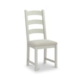 Salcombe Ladder Back Dining Chair - Stone Grey/Beige - Blythe Living