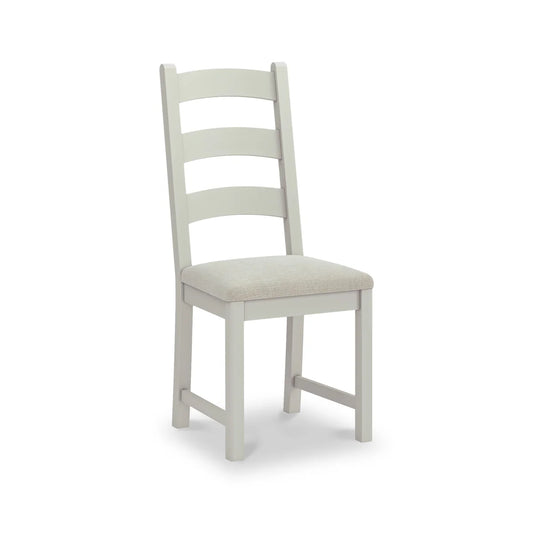 Salcombe Ladder Back Dining Chair - Stone Grey/Beige - Blythe Living
