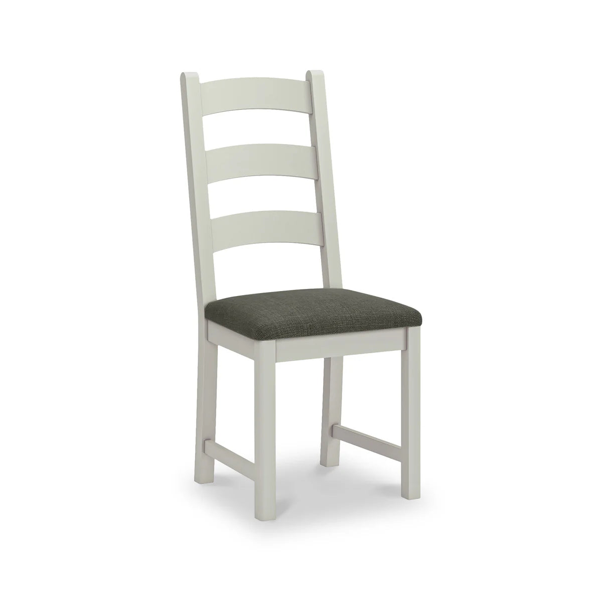 Salcombe Ladder Back Dining Chair - Stone Grey/ Charcoal - Blythe Living