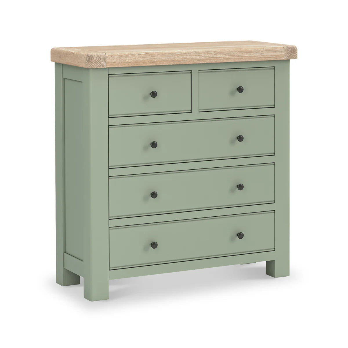 Salcombe 2 Over 3 Chest of Drawers - Sage
