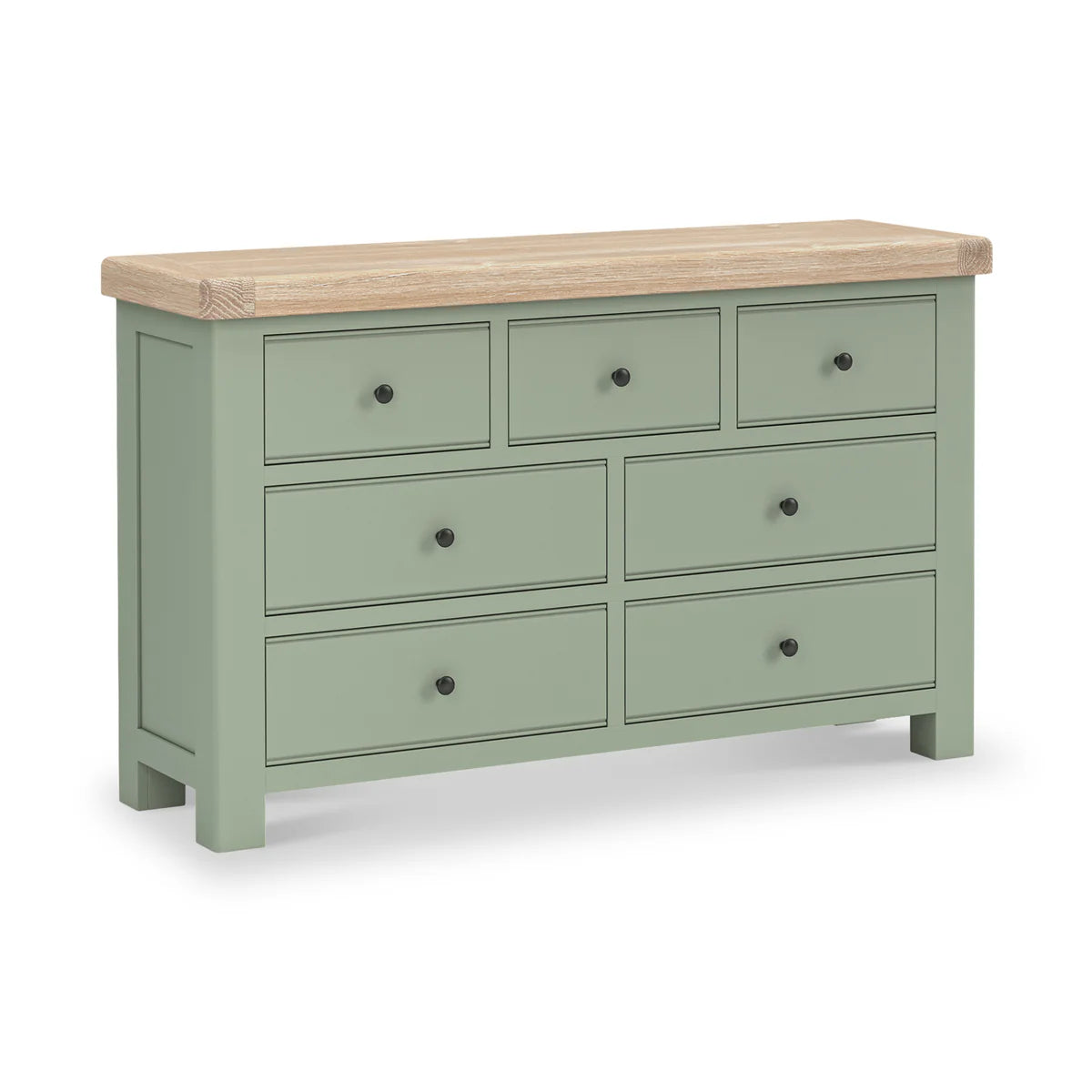 Salcombe 3 Over 4 Chest of Drawers - Sage