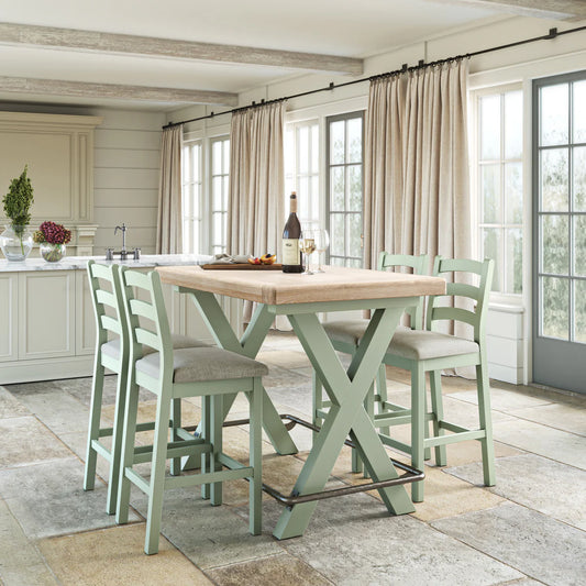 Salcombe 130cm Bar Table - Sage