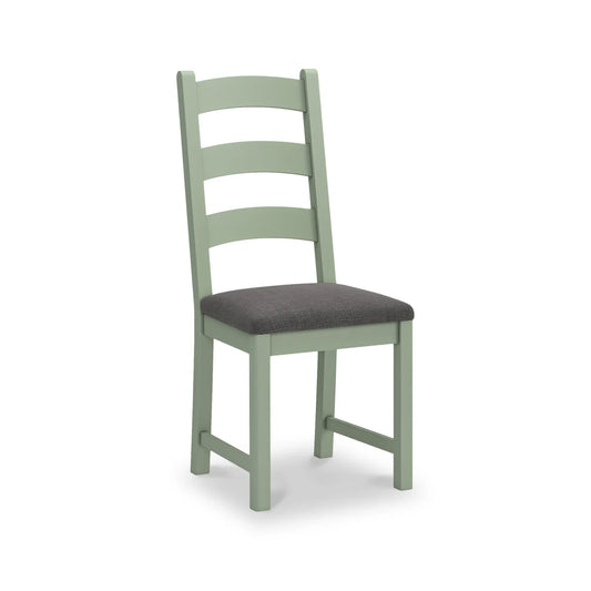 Salcombe Ladder Back Dining Chair - Sage/Charcoal - Blythe Living