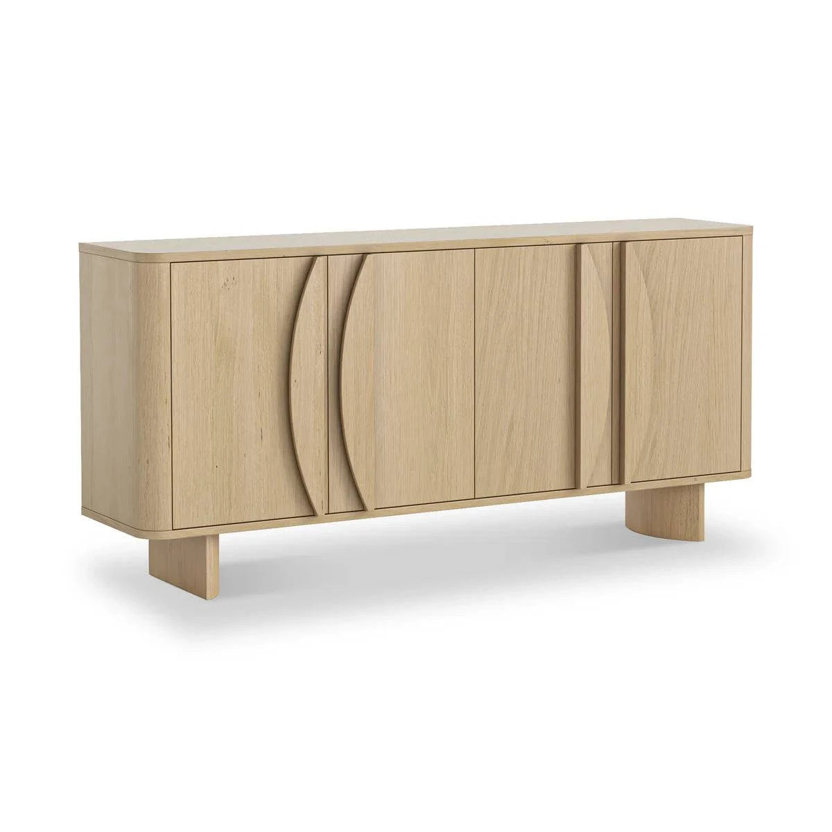 Cara Oak 4 Door Large Sideboard - Blythe Living