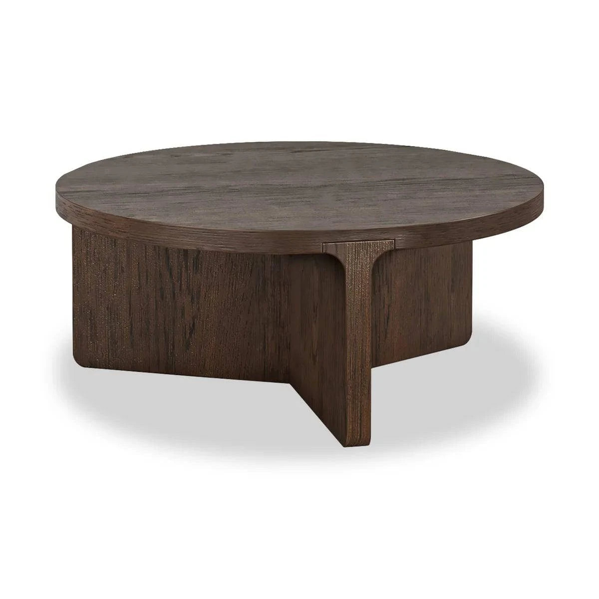 California Oak Round Coffee Table - Blythe Living
