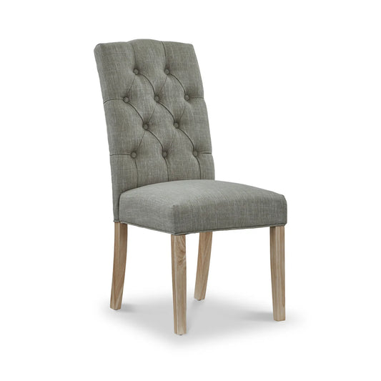 Salcombe Upholstered Dining Chair - Grey - Blythe Living
