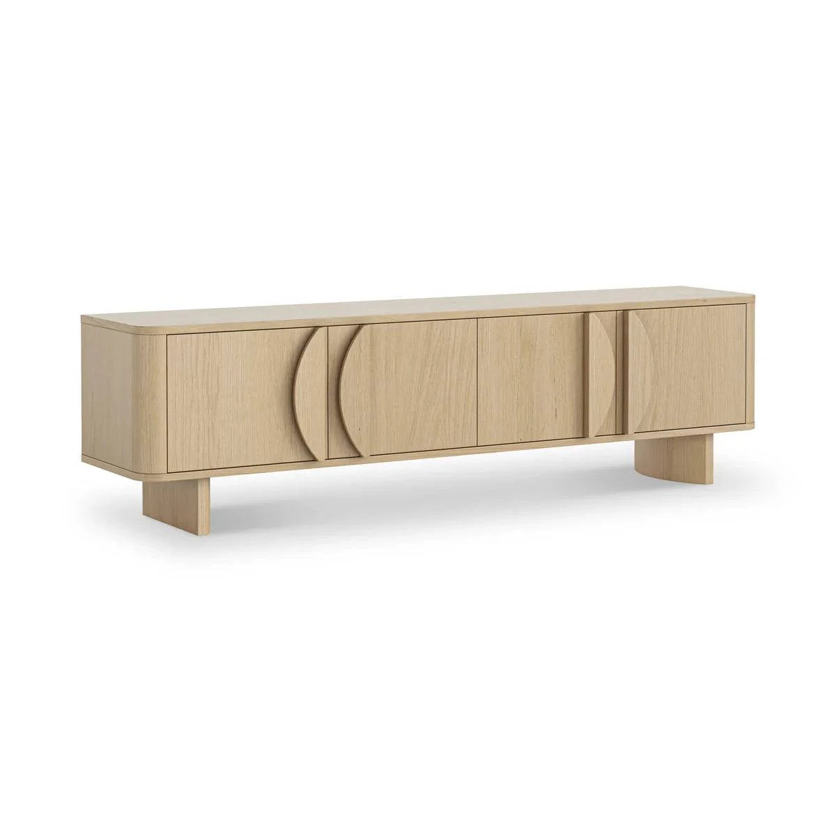 Cara Oak Large TV Unit - Blythe Living