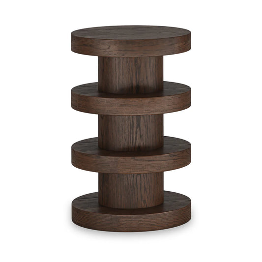California Oak Bobbin Side Table - Blythe Living