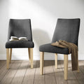 Cara Oak Charcoal Dining Chair - Blythe Living