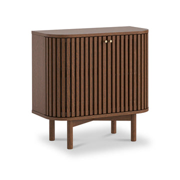 Soho Dark Oak Slatted Cupboard