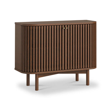 Soho Dark Oak Slatted Small Sideboard