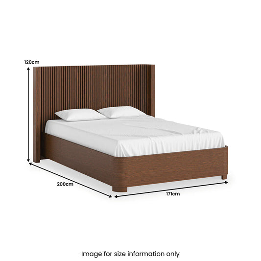 Soho Dark Oak Slatted Bed Frame