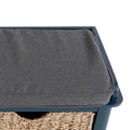 Harrogate Blue Storage Bench - Blythe Living