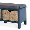 Harrogate Blue Storage Bench - Blythe Living