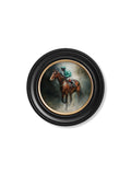 The Irish Racehorses - Oxford Round Frame - Blythe Living