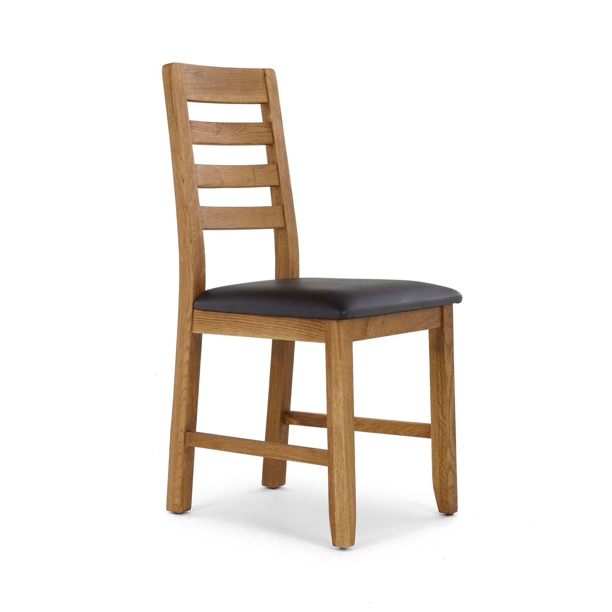 Bergen Dining Chair Brown PU Leather - Blythe Living