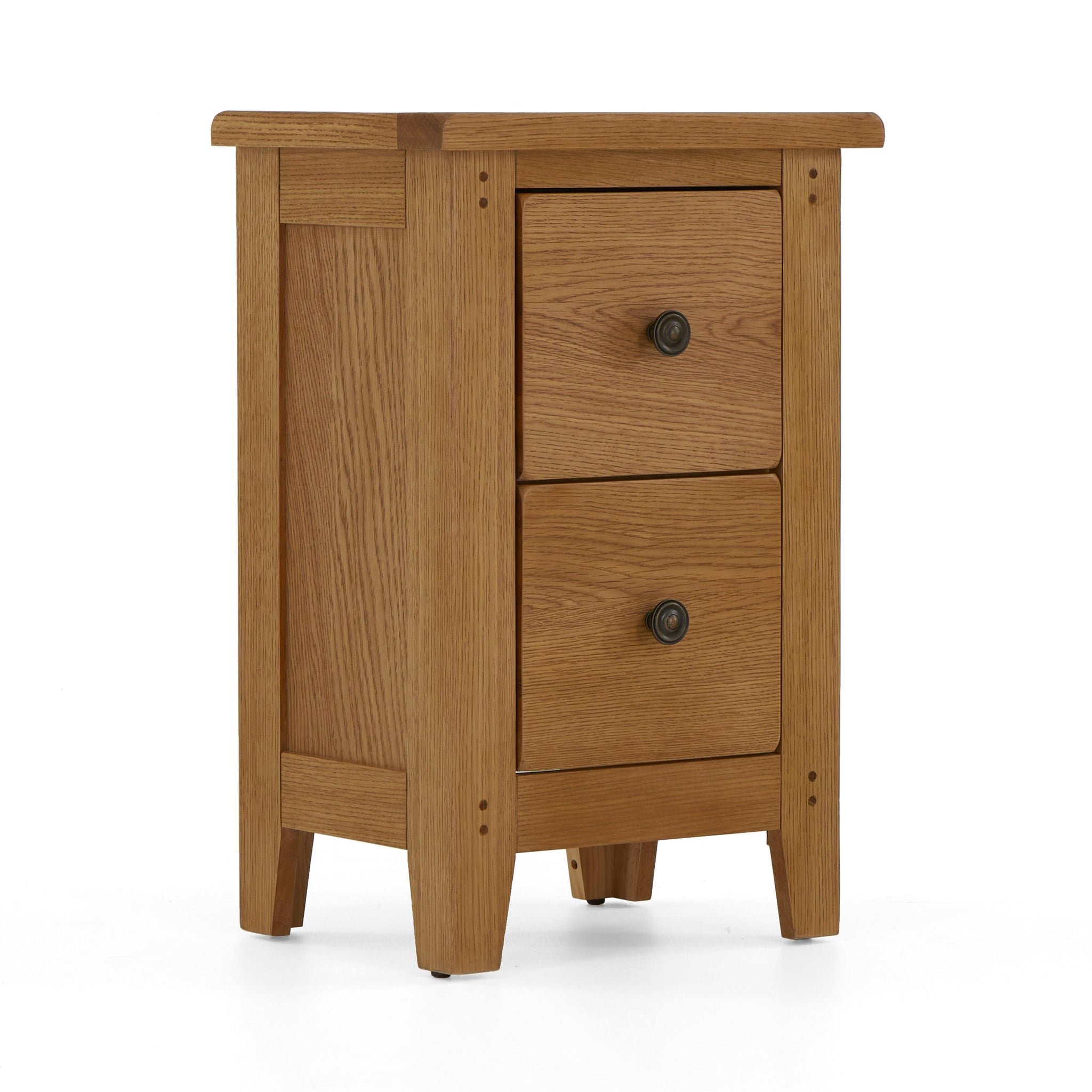Burford Oak Narrow Bedside - Blythe Living