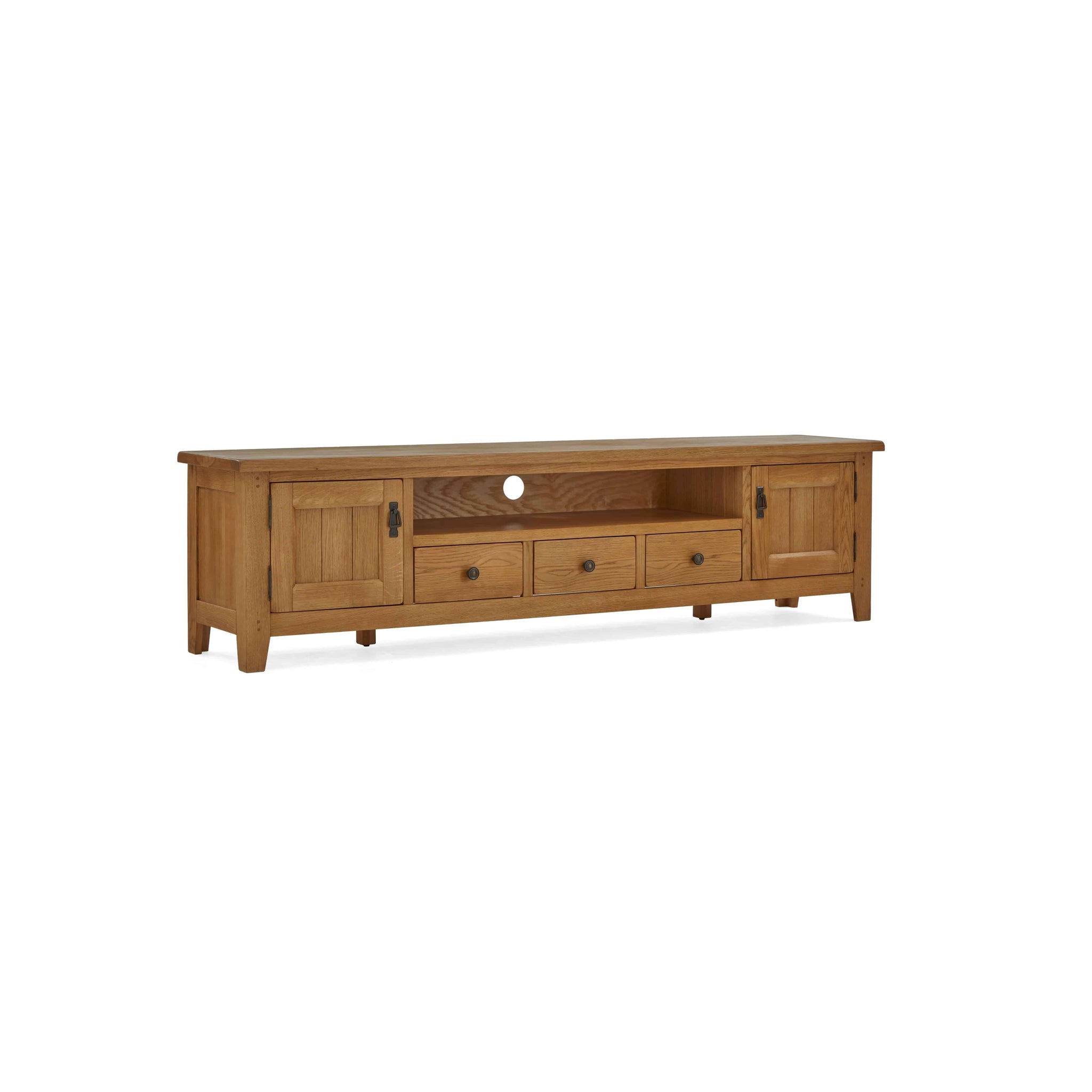 Burford Oak TV Unit 2100 - Blythe Living