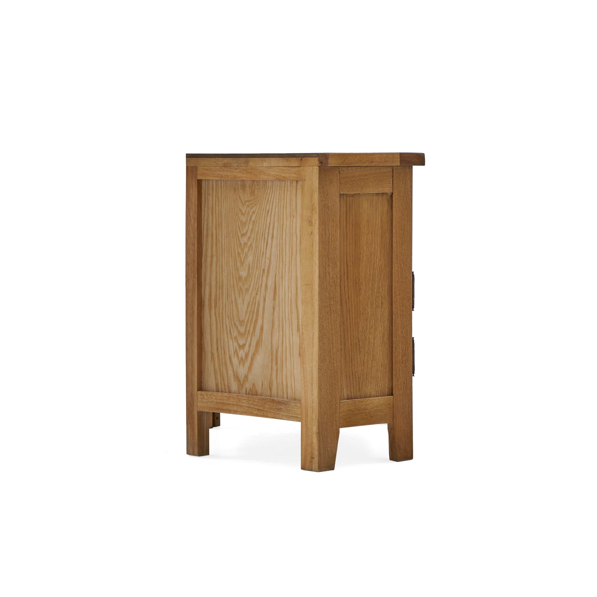 Burford Oak Corner TV Unit with Door - Blythe Living