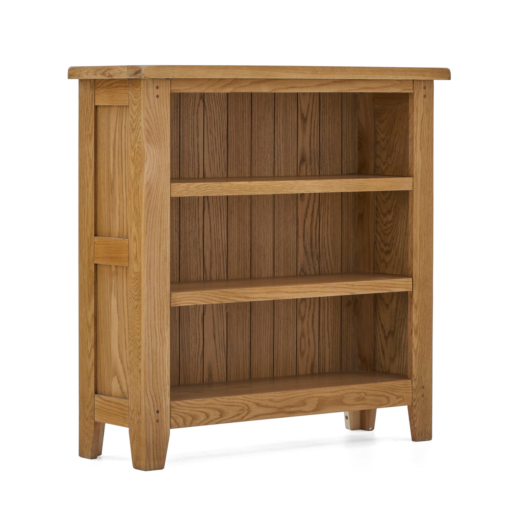 Burford Oak Low Bookcase - Blythe Living