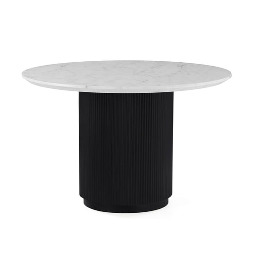 Lucas Round Dining Table with Marble Top