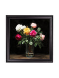 Roses After Dark - Black Hurstwood Square Frame - Blythe Living