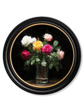 Roses After Dark - Oxford Round Frame - Blythe Living