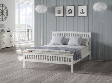 Sandhurst White Bed Frame