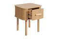SHOP AXEL 1 DRAWER FLUTED BEDSIDE OAK