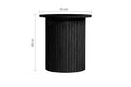SHOP AXEL FLUTED SIDE TABLE BLACK