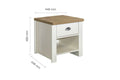 SHOP HIGHGATE 1 DRAWER LAMP TABLE CREAM