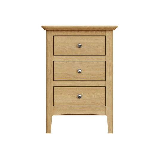 Hudson 3 Drawer Bedside