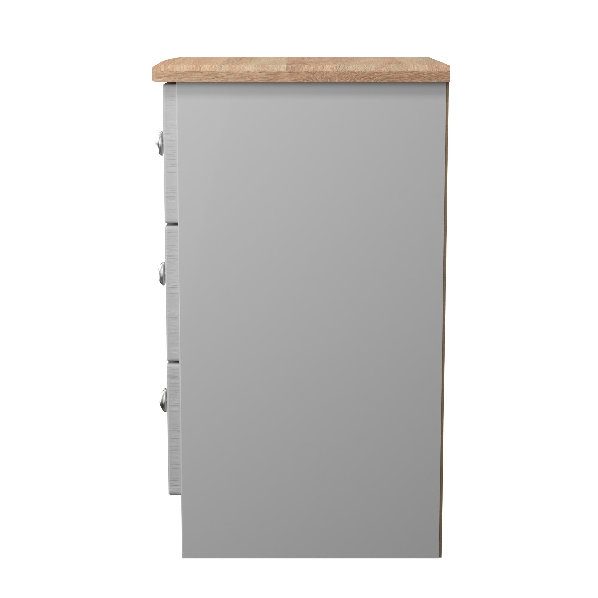 3 drawer bedside cabinet with generous storage