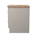 Ready to use Sussex 2 Drawer Bedside Cabinet Kashmir Ash & Oak
