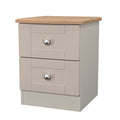 Sussex 2 Drawer Bedside Cabinet Kashmir Ash & Oak
