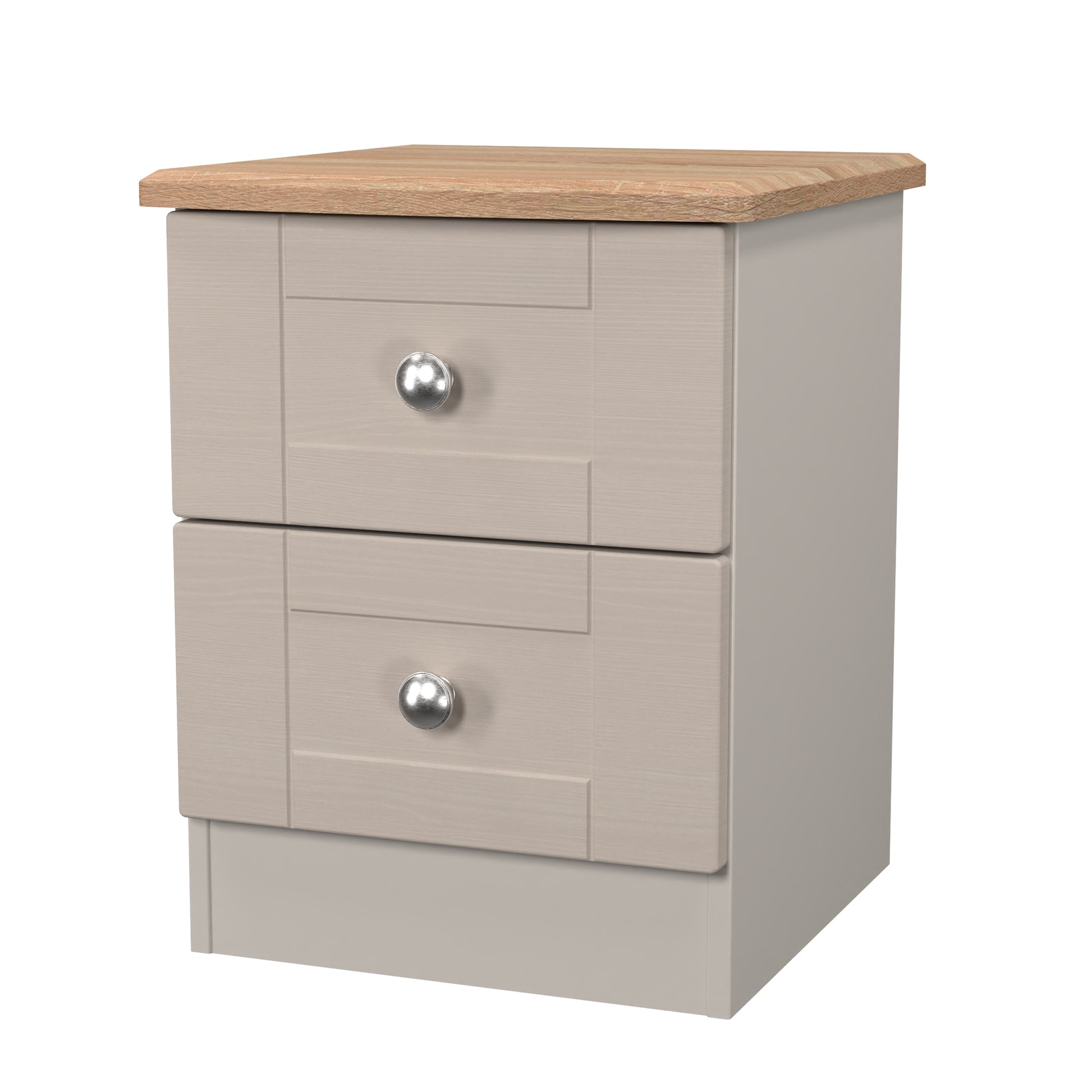 Sussex 2 Drawer Bedside Cabinet Kashmir Ash & Oak